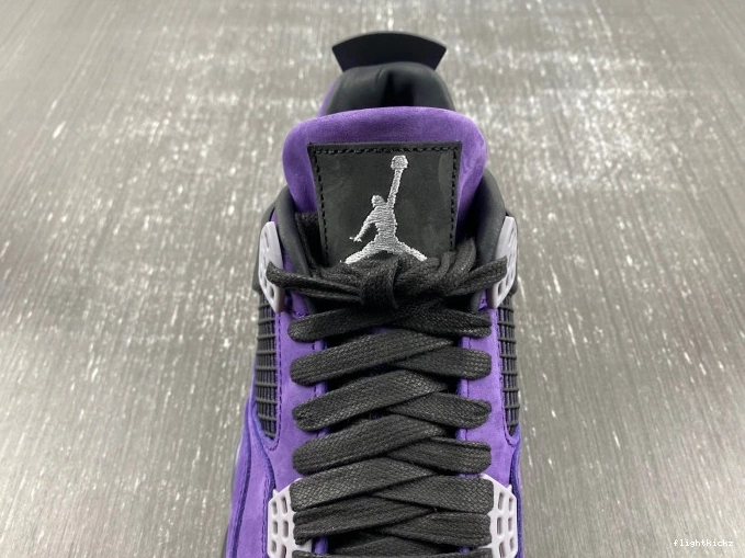 Scott Purple Suede Air 4 Jordan Travis x 1029